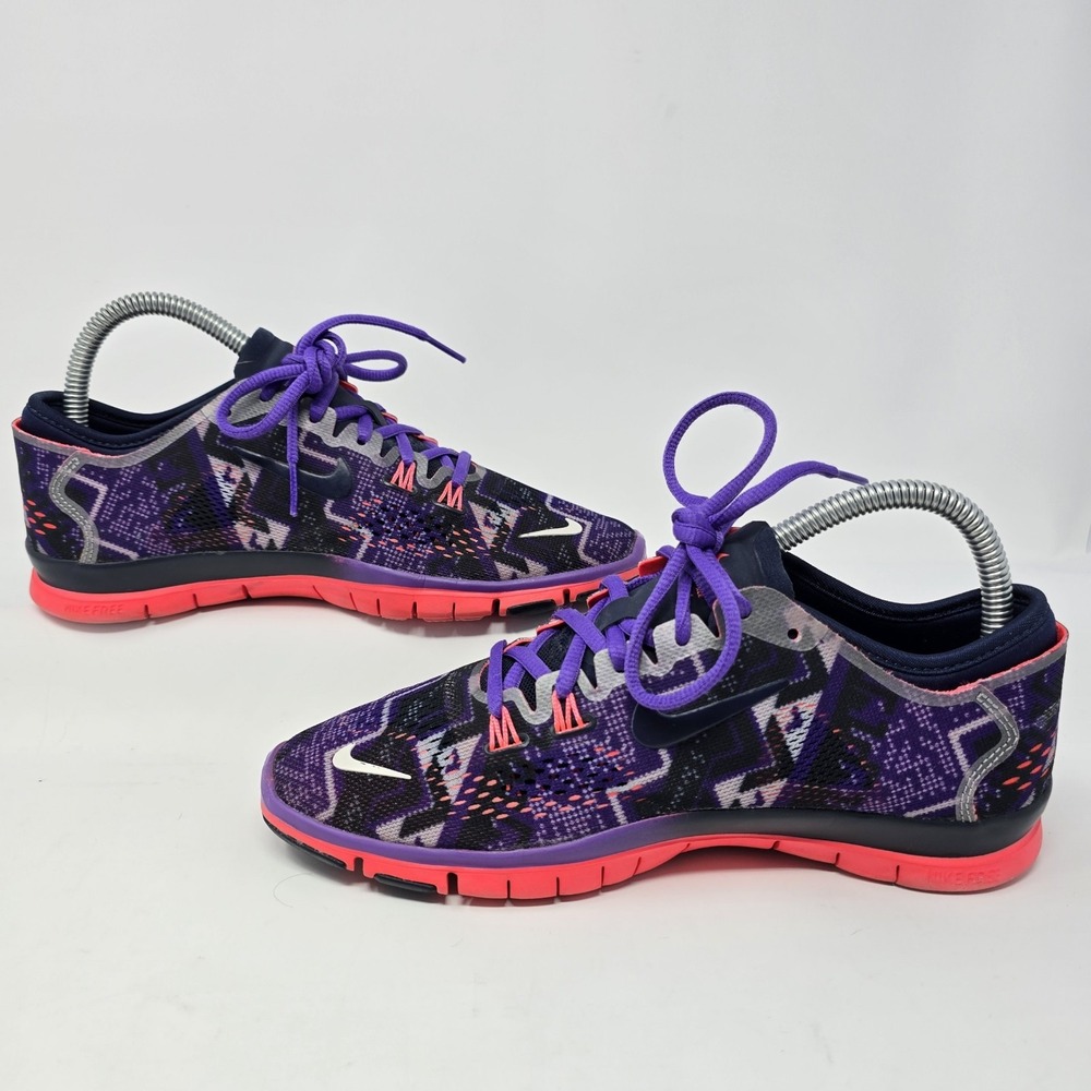 Nike Free 5.0 TR Fit 4 Womens Training Shoes Purple Pink 629832-402 Size 6.5 - Picture 2 of 16